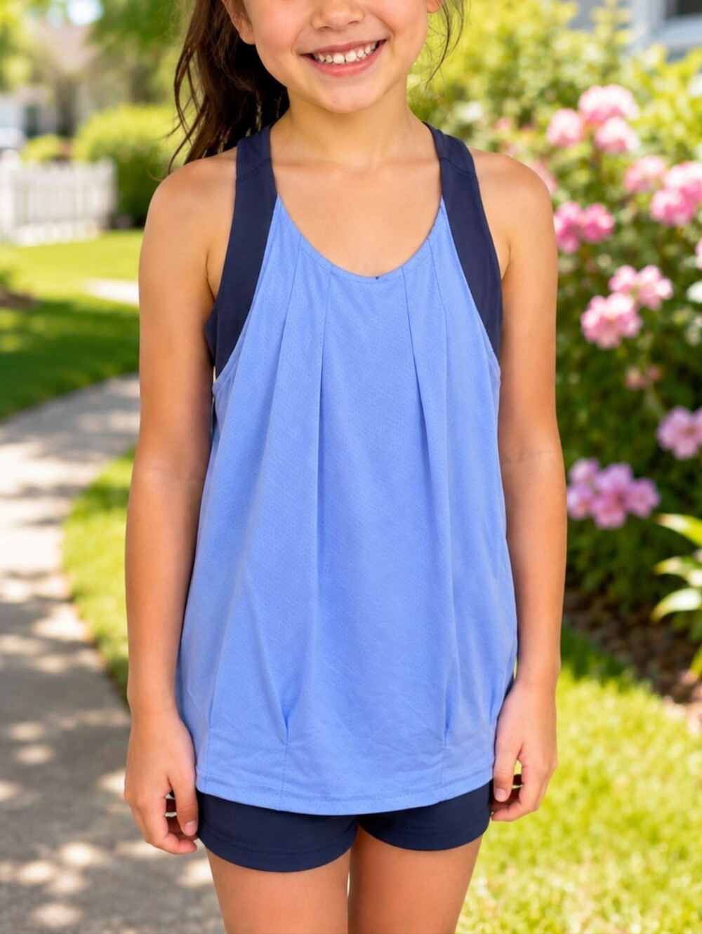 Ivivva by Lululemon Light Blue Racerback Active Tank Top Kids Girls Athletic